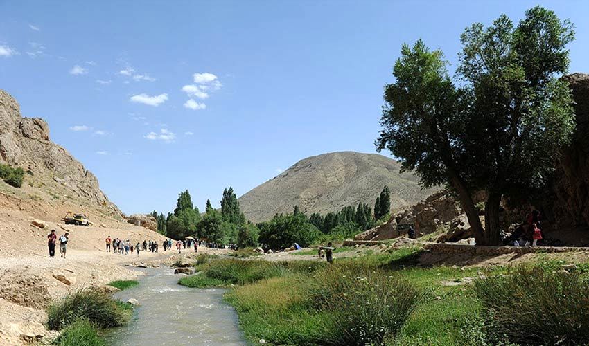 آبشار تنگه واشی به این زیبایی یخ زد/ عکس